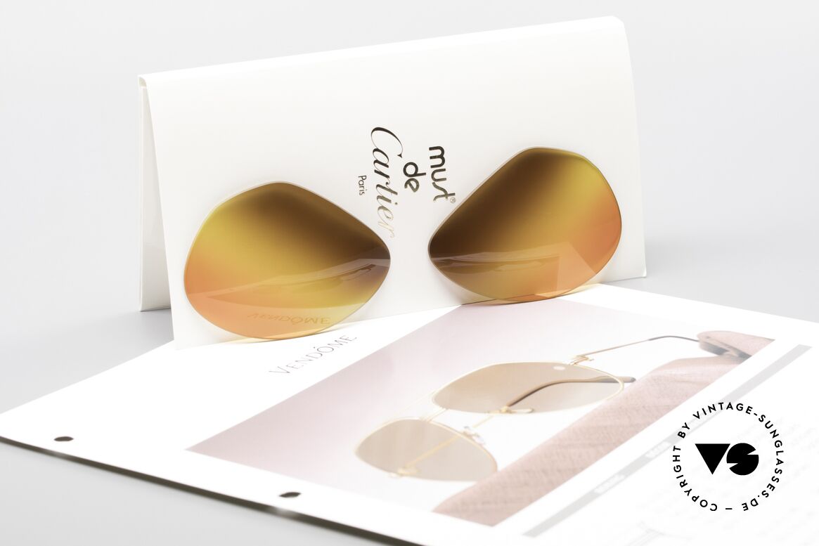 Cartier Vendome Lenses - L Triple Gradient Desert Sun, very special triple gradient "desert sun"; truly unique!, Made for Men and Women