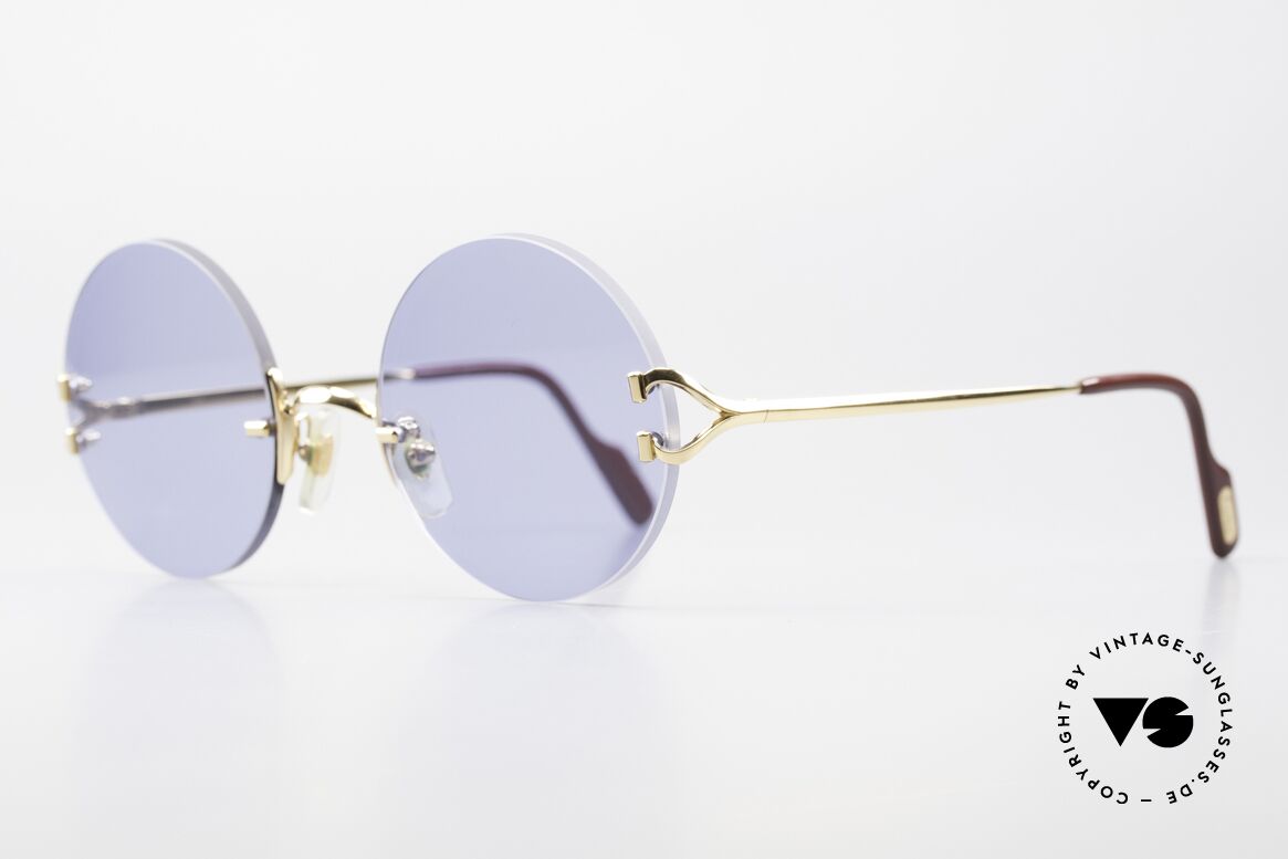 Cartier Madison Round Luxury Sunglasses 90's, 2nd hand model, but in mint condition + orig. BOX, Made for Men and Women