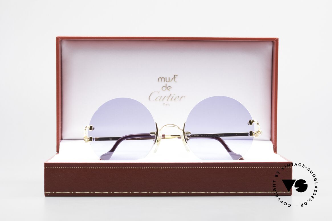 Cartier Madison Round Luxury Sunglasses 90's, Size: small, Made for Men and Women