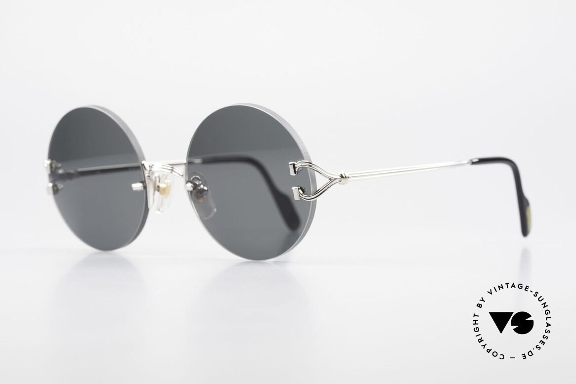 Cartier Madison Small Round Rimless Shades, 2nd hand model, but in mint condition + orig. box, Made for Men and Women
