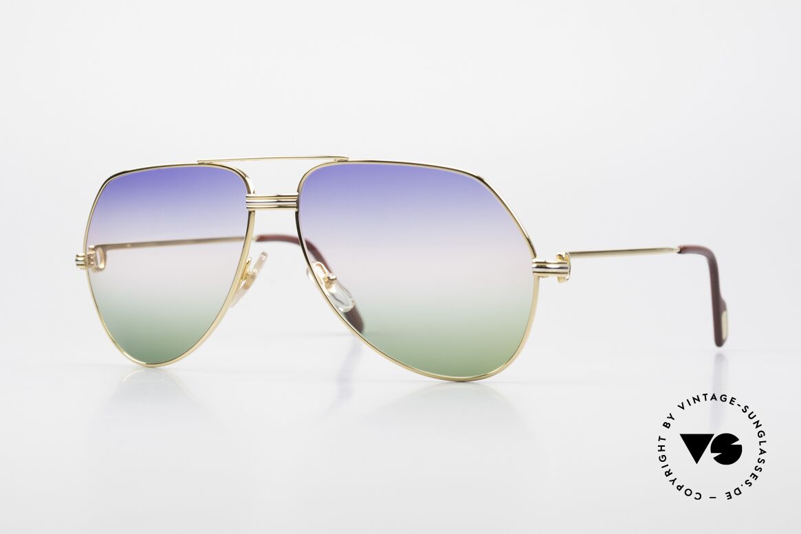 Cartier Vendome LC - L Rare Luxury Sunglasses 80's, Vendome = most famous vintage sunglasses by CARTIER, Made for Men
