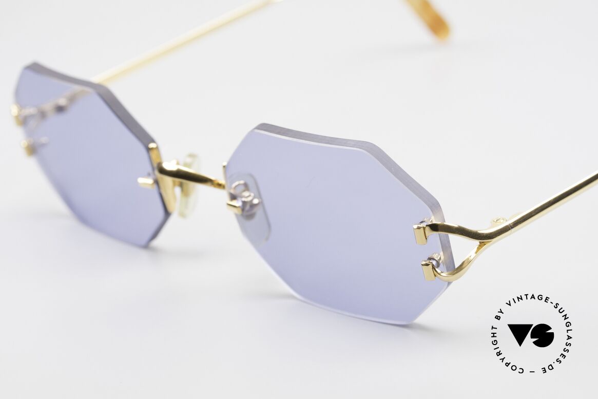 Cartier Rimless Octag Octag Shades One of a Kind, precious OCTAG designer shades; 22ct GOLD-plated, Made for Men and Women