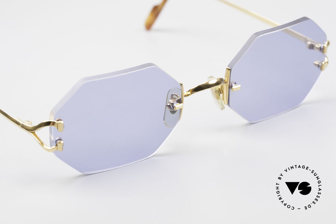 Cartier Rimless Octag Octag Shades One of a Kind, 2. hand, but in absolutely mint condition + orig. box, Made for Men and Women