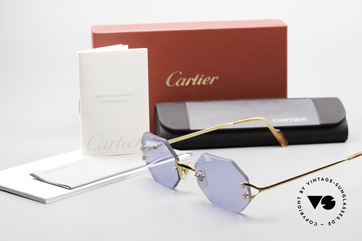 Cartier Rimless Octag Octag Shades One of a Kind, NO RETRO, but a RARE old ORIGINAL, one of a kind!, Made for Men and Women