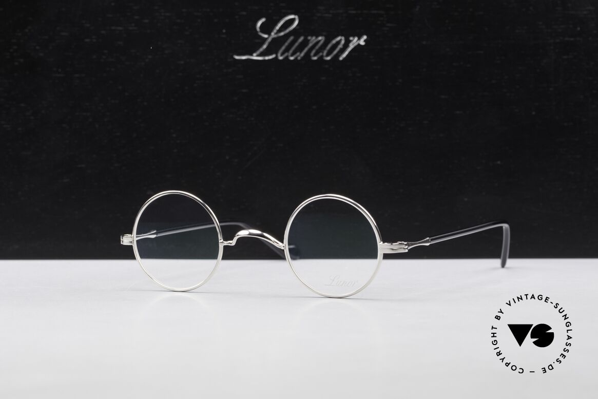 Lunor II A 12 Round Eyewear Platinum, Size: extra small, Made for Men and Women