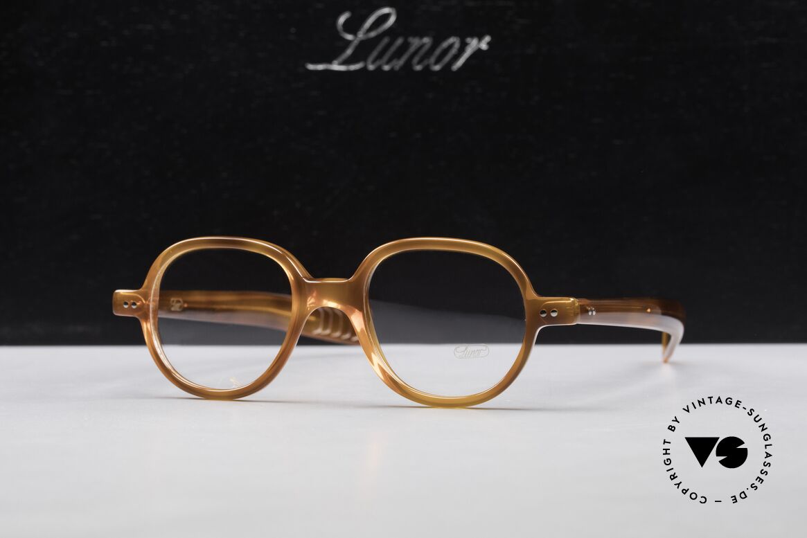 Lunor A50 Round Panto Acetate Glasses, Size: medium, Made for Men and Women