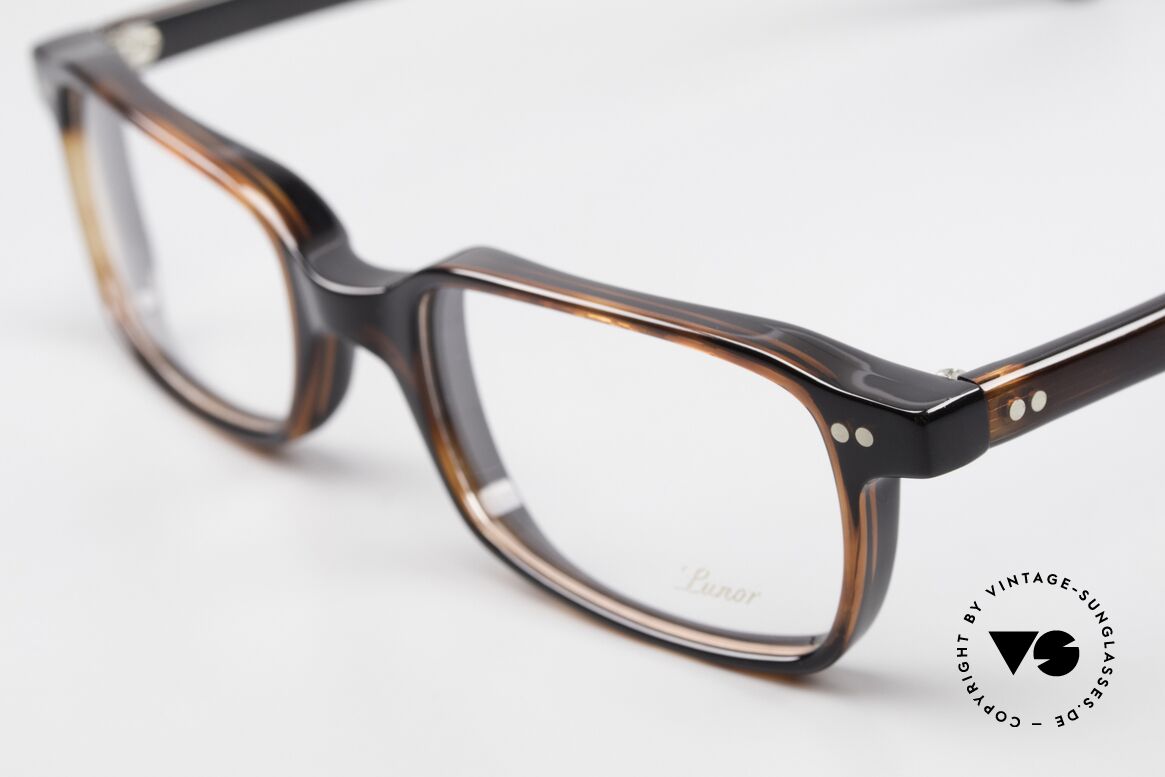 Lunor A55 Square Lunor Glasses Acetate, 100% made in Germany & hand-polished (a masterpiece), Made for Men and Women