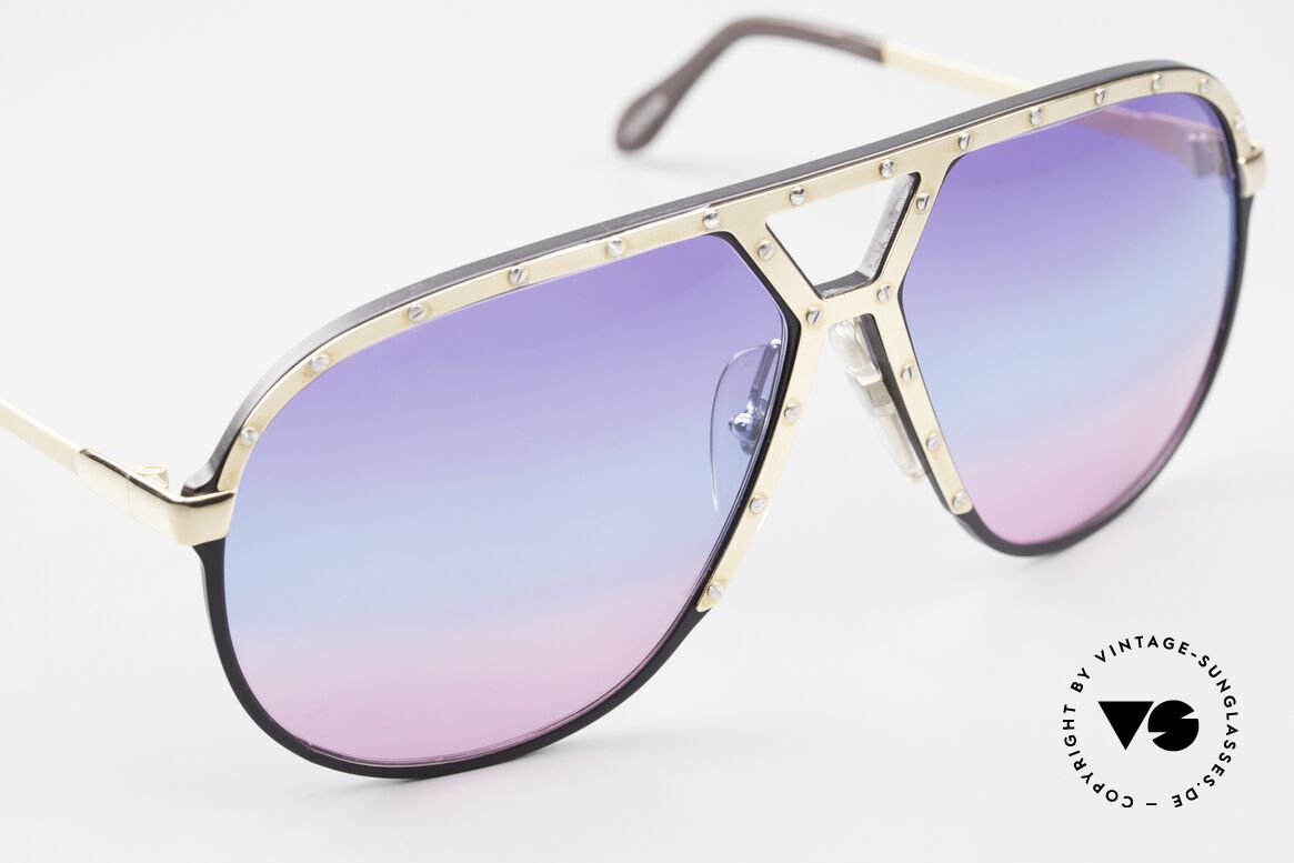 Alpina M1 Tricolored 80's Sunglasses, unworn collector's item comes with a Porsche case, Made for Men