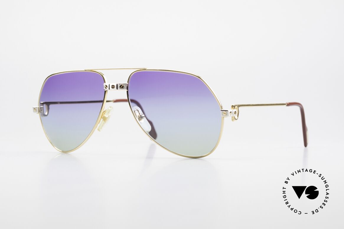 Cartier Vendome Santos - M James Bond Sunglasses 1980's, Vendome = the most famous eyewear design by CARTIER, Made for Men and Women