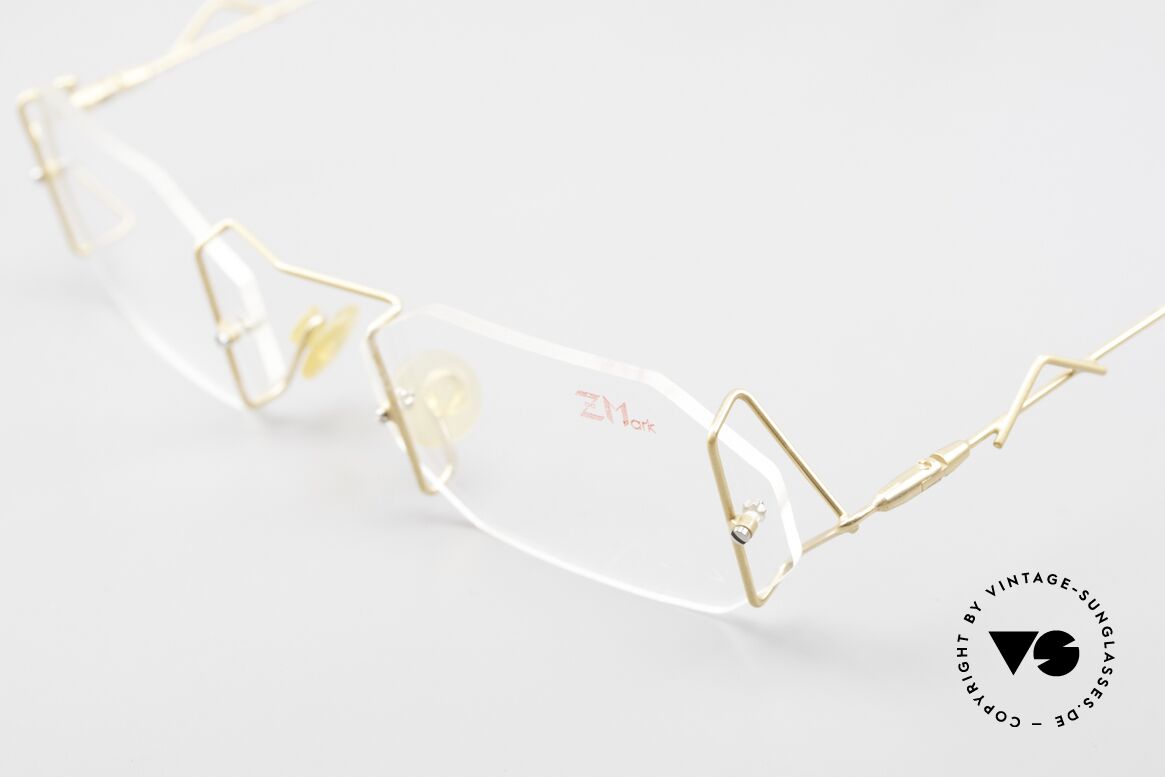Z Mark 9 Artful 90's Rimless Eyeglasses, demo lenses can be replaced with optical lenses, Made for Men and Women