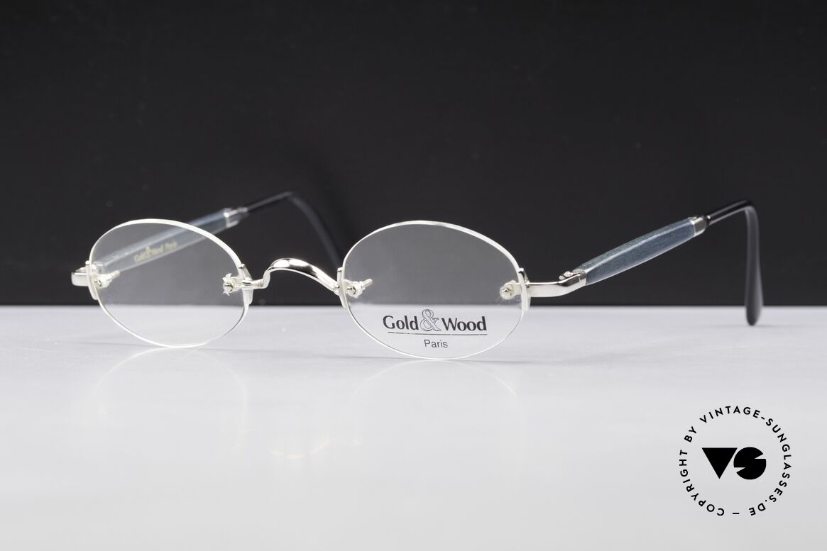 Gold & Wood 338 Luxury Rimless Specs Oval 90's, the credo: elegance, timelessness, craftsmanship, Made for Men and Women