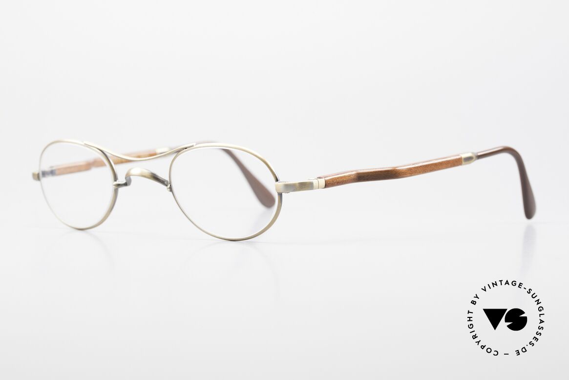 Gold & Wood 352 Luxury Wooden Specs Oval 90's, the credo: elegance, timelessness, craftsmanship, Made for Men and Women