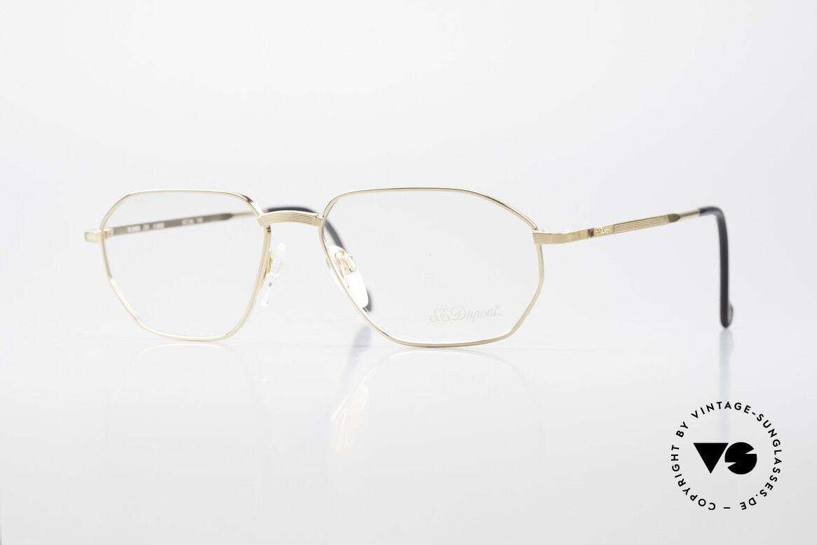 S.T. Dupont D059 Luxury Gold Plated Frame 90's, old S.T. DUPONT luxury glasses, model D059 from 1995, Made for Men