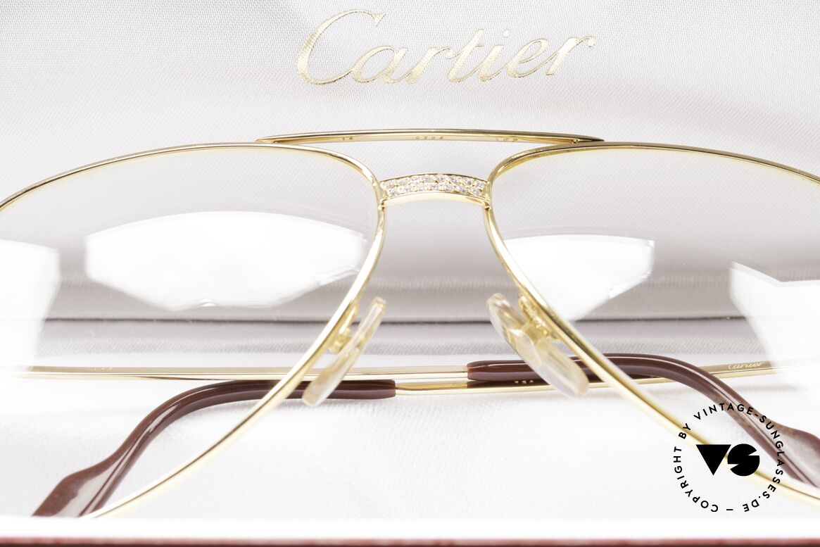 Cartier Grand Pavage Diamond Glasses Solid Gold, Size: large, Made for Men