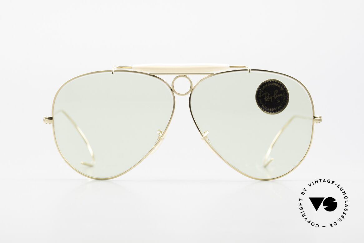 Ray Ban Shooter Sport Changeable Green B&L Lenses, vintage Ray-Ban aviator sunglasses of the 1980's, Made for Men and Women