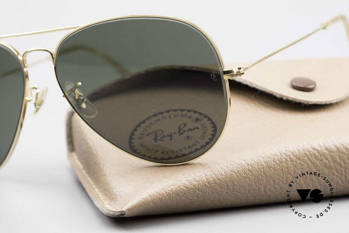 Ray Ban Large Metal II Old 80's B&L USA Sunglasses, 100% UV protection and with the B&L engraving, Made for Men