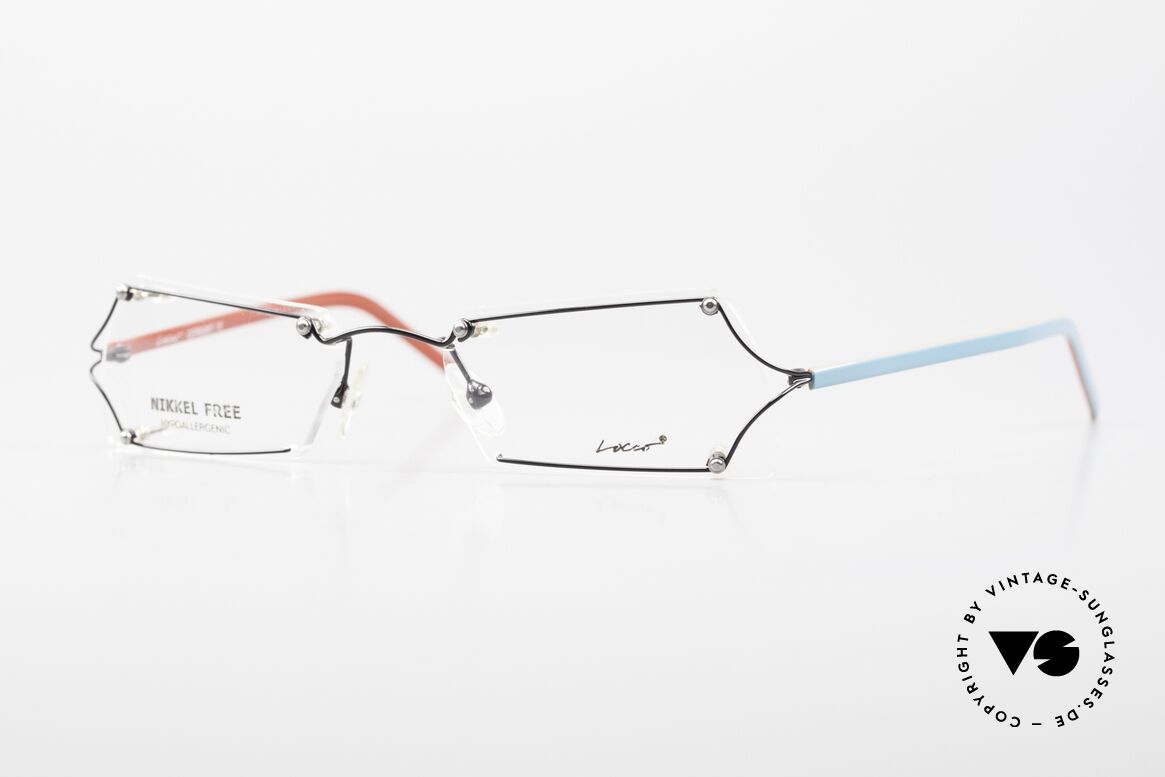 Locco Lux Crazy 90's Rimless Eyeglasses, Locco Cai / Lux, PC-3, crazy rimless 90's eyeglasses, Made for Men and Women
