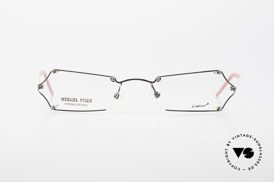Locco Lux Crazy 90's Rimless Eyeglasses, Locco Cai / Lux, PC-3, crazy rimless 90's eyeglasses, Made for Men and Women
