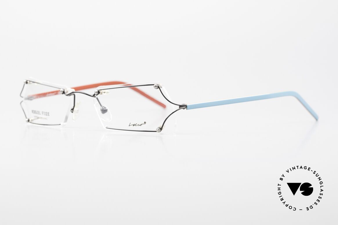 Locco Lux Crazy 90's Rimless Eyeglasses, made for individualists and all "character heads" ;), Made for Men and Women
