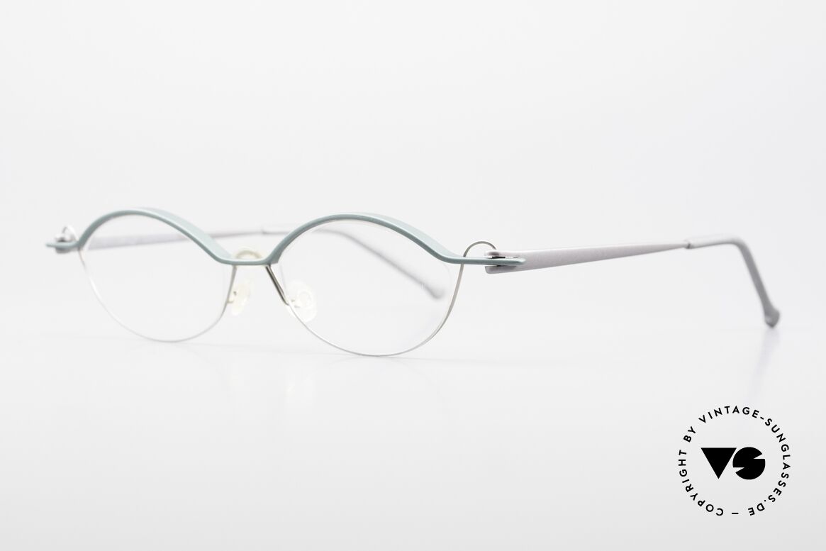 ProDesign No25 Gail Spence Aluminium Frame, very interesting VINTAGE designer eyeglass-frame, Made for Men and Women