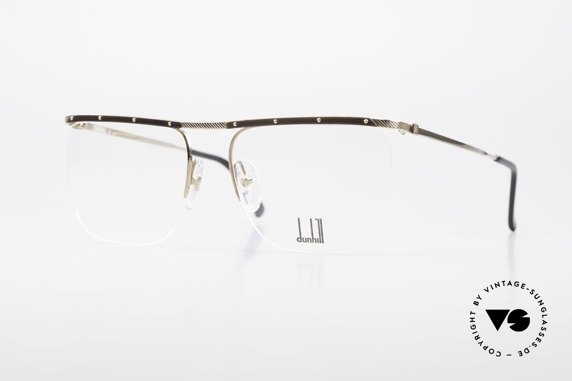 Dunhill 6056 80's Genuine Horn Trims, Alfred Dunhill luxury eyeglass-frame from 1988, Made for Men
