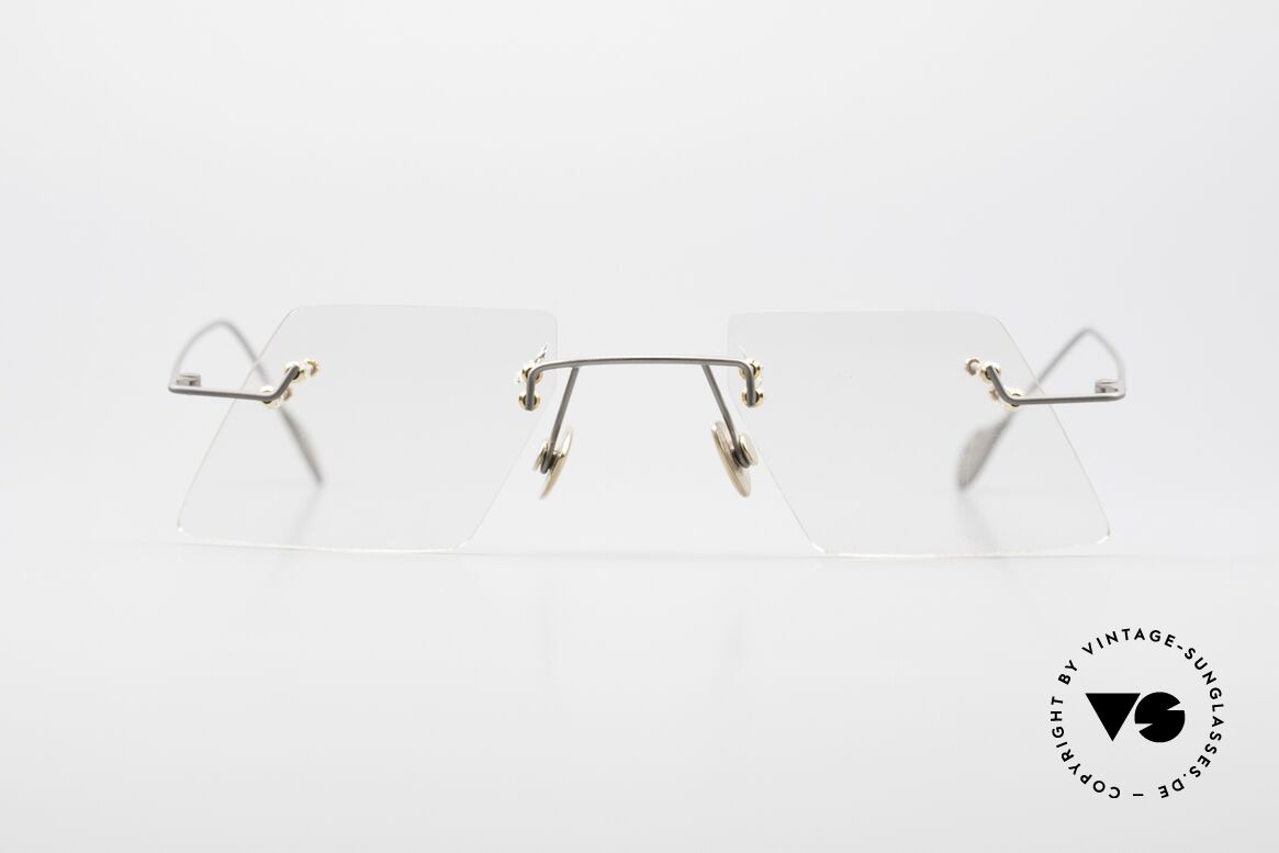 Paul Chiol 2001 Unique Rimless Eyeglass-Frame, a synonym for sophisticated rimless spectacles, Made for Men and Women