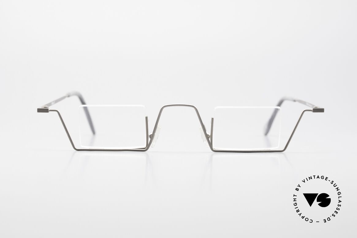 Kähler 13 Square Reading Frame Bauhaus, rare vintage 1990's designer eyeglasses by Kähler, Made for Men and Women