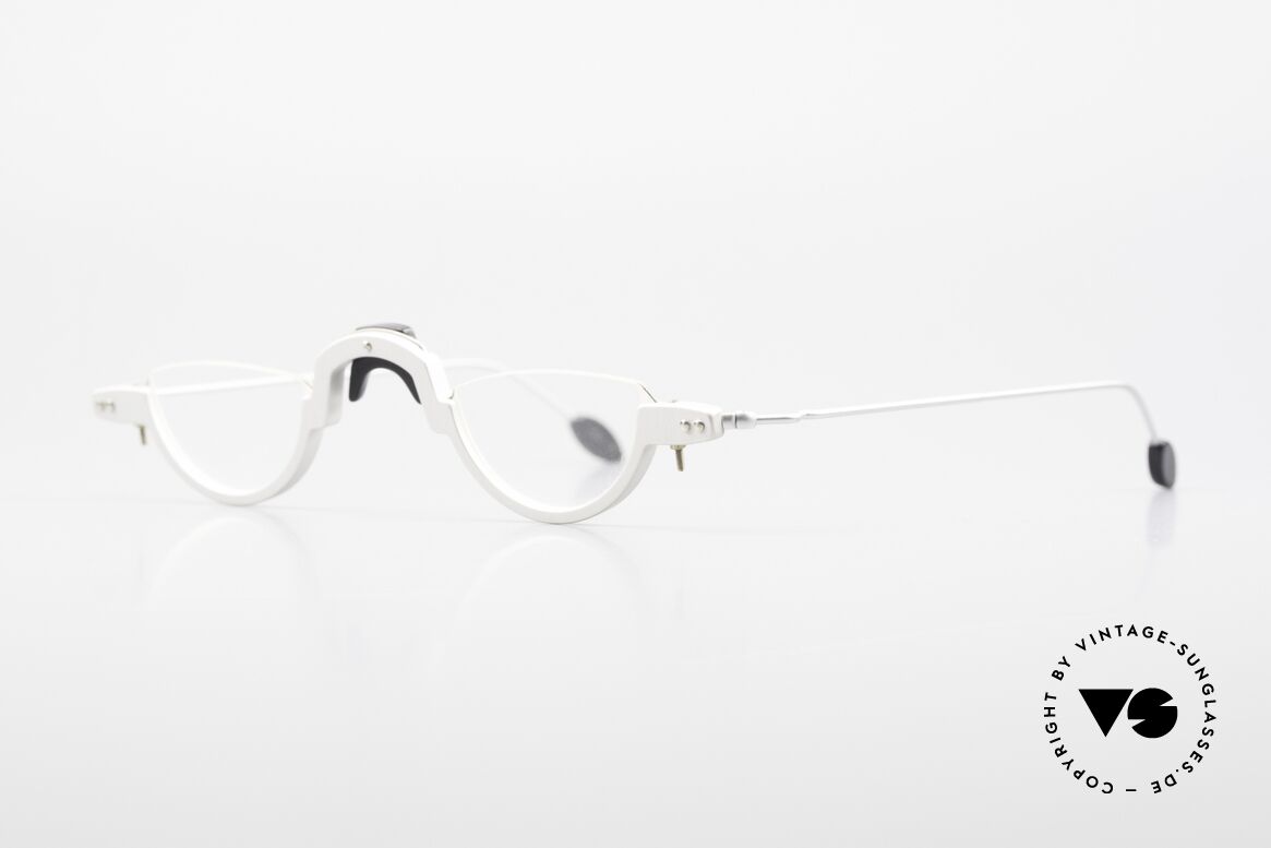 MDG Bauhaus 5005 Minimalist Architect's Frame, aluminium frame, handcrafted, true collector's item, Made for Men and Women