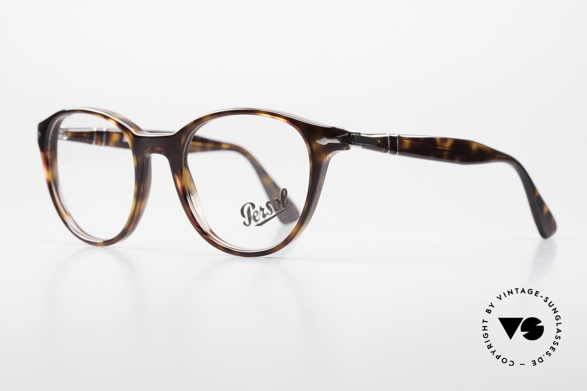 Persol 3153 Timeless Panto Unisex Frame, classic timeless design & flexible spring hinges, Made for Men and Women
