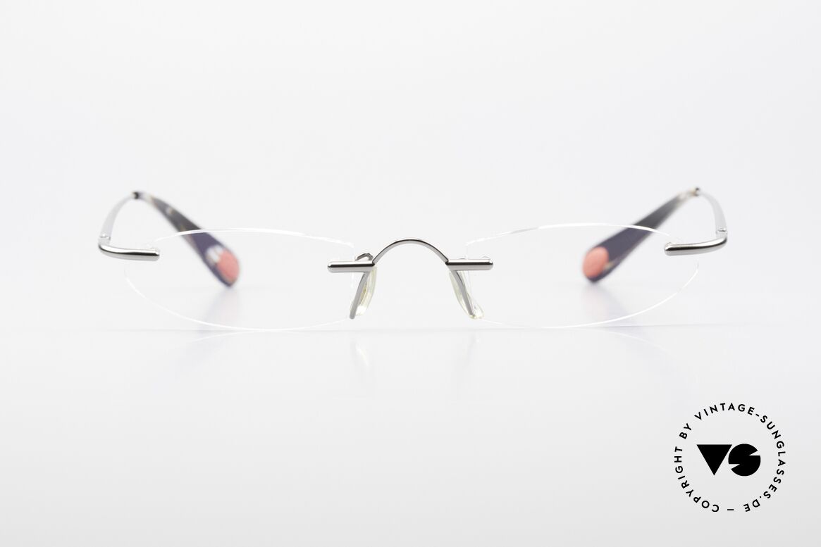 Bugatti 355 Odotype Rimless Designer Frame Men, original BUGATTI high-tech eyeglass-frame, Made for Men