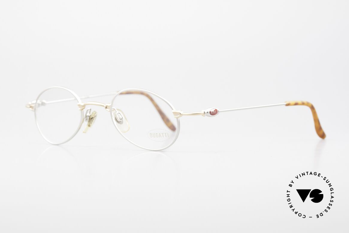 Bugatti 10759 Vintage Eyeglasses Men 90's, classic and timeless design (bicolor: gold and silver), Made for Men