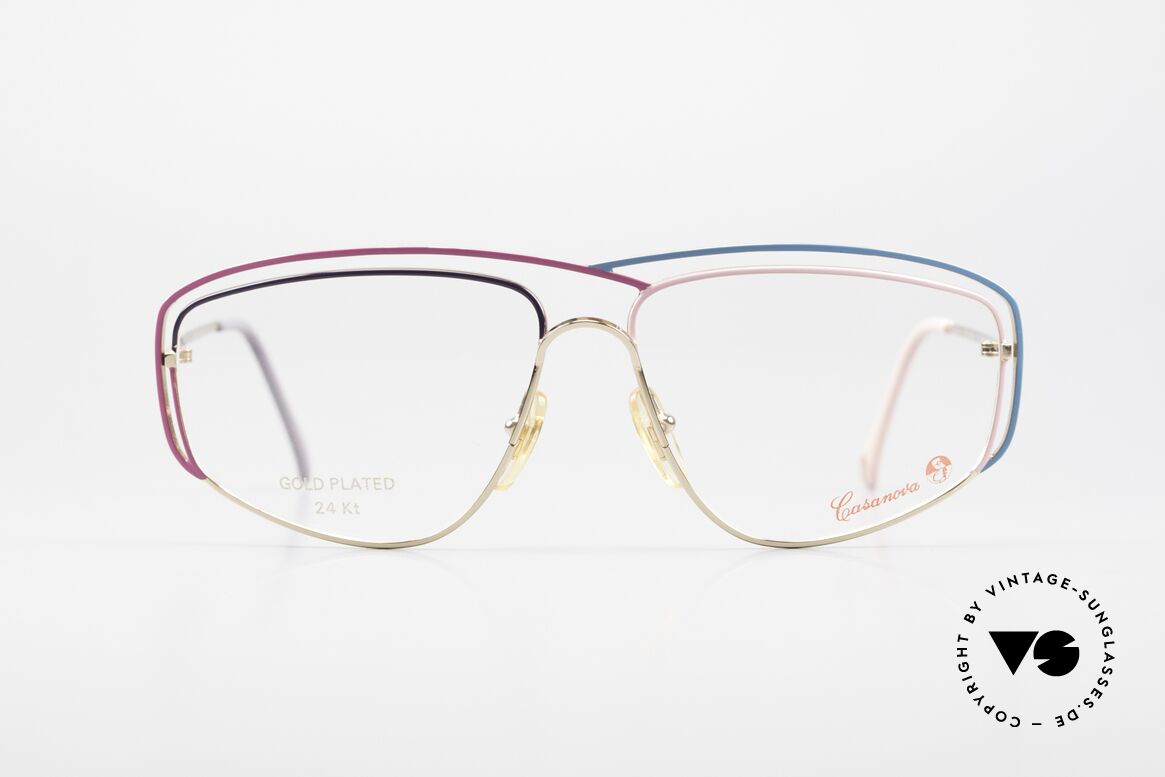 Casanova CN24 24kt Gold Plated Ladies Frame, fantastic combination of colors, shape & functionality, Made for Women