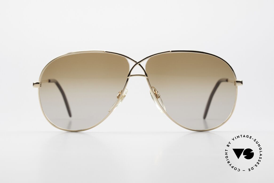 Cazal 728 Vintage Aviator Sunglasses, legendary aviator design from the 80's by Cazal, Made for Men