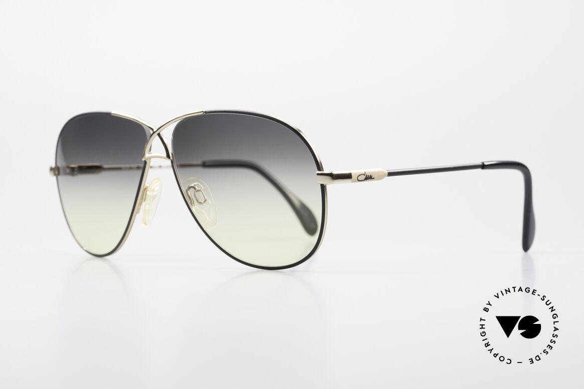 Cazal 728 Designer Aviator Sunglasses, lightweight curved frame; in medium size 59-11, Made for Men and Women