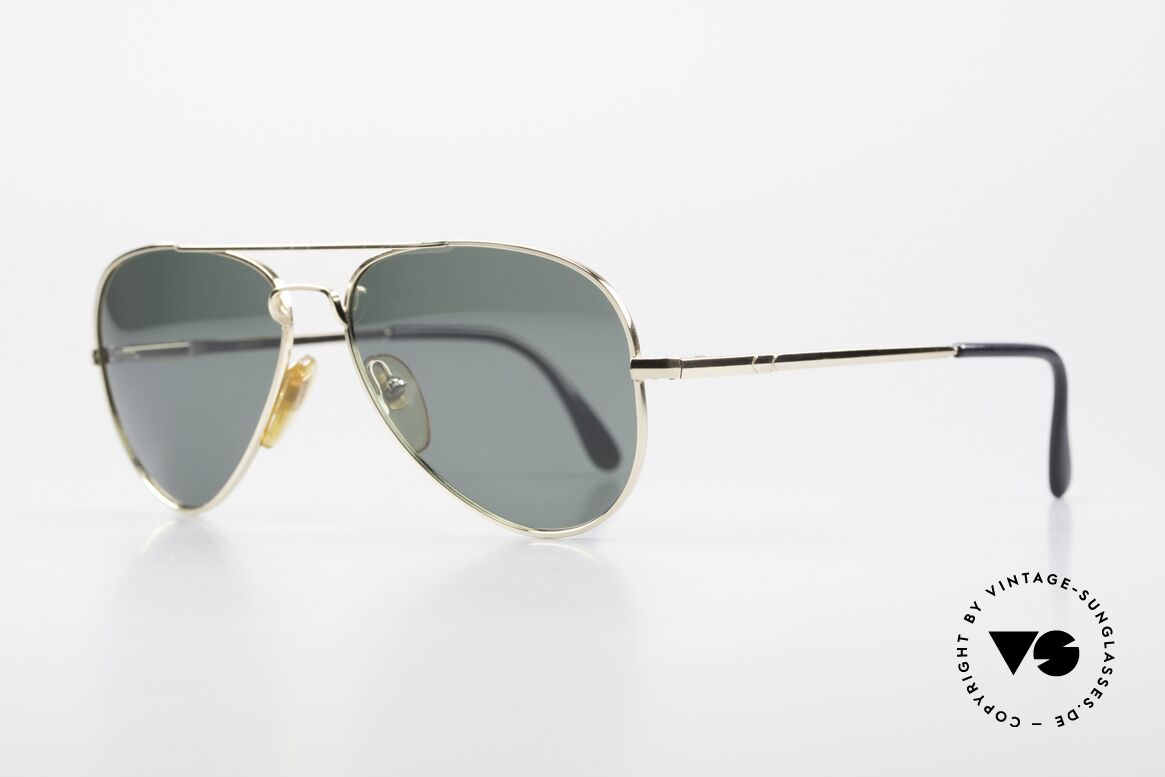 Henry Jullien Dakota Gold Filled Aviator Frame 80's, precious old rarity with new POLARIZED sun lenses, Made for Men