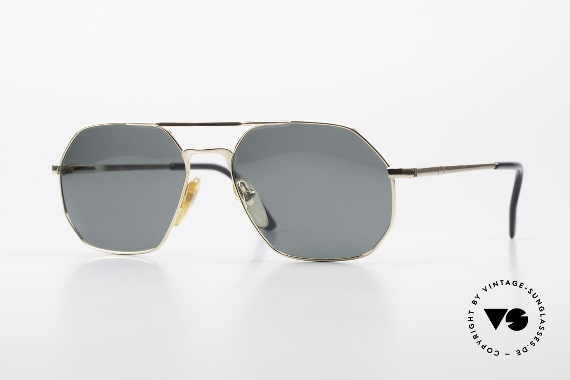 Henry Jullien Flag Gold Filled & Spring Hinges, old Henry Jullien sunglasses from 1989, mod. FLAG, Made for Men