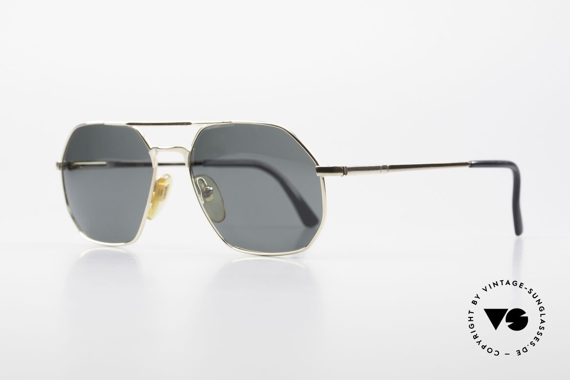 Henry Jullien Flag Gold Filled & Spring Hinges, precious old rarity with new POLARIZED sun lenses, Made for Men