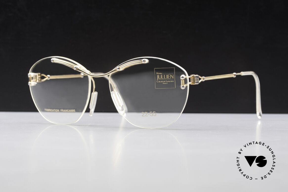 Henry Jullien Melrose 2255 Rimless Vintage Ladies Frame, rimless vintage eyeglass-frame by HENRY JULLIEN, Made for Women