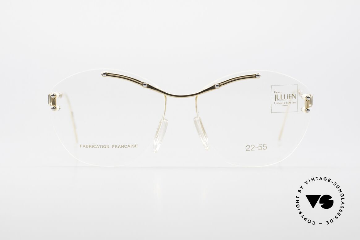 Henry Jullien Melrose 2255 Rimless Vintage Ladies Frame, rimless vintage eyeglass-frame by HENRY JULLIEN, Made for Women