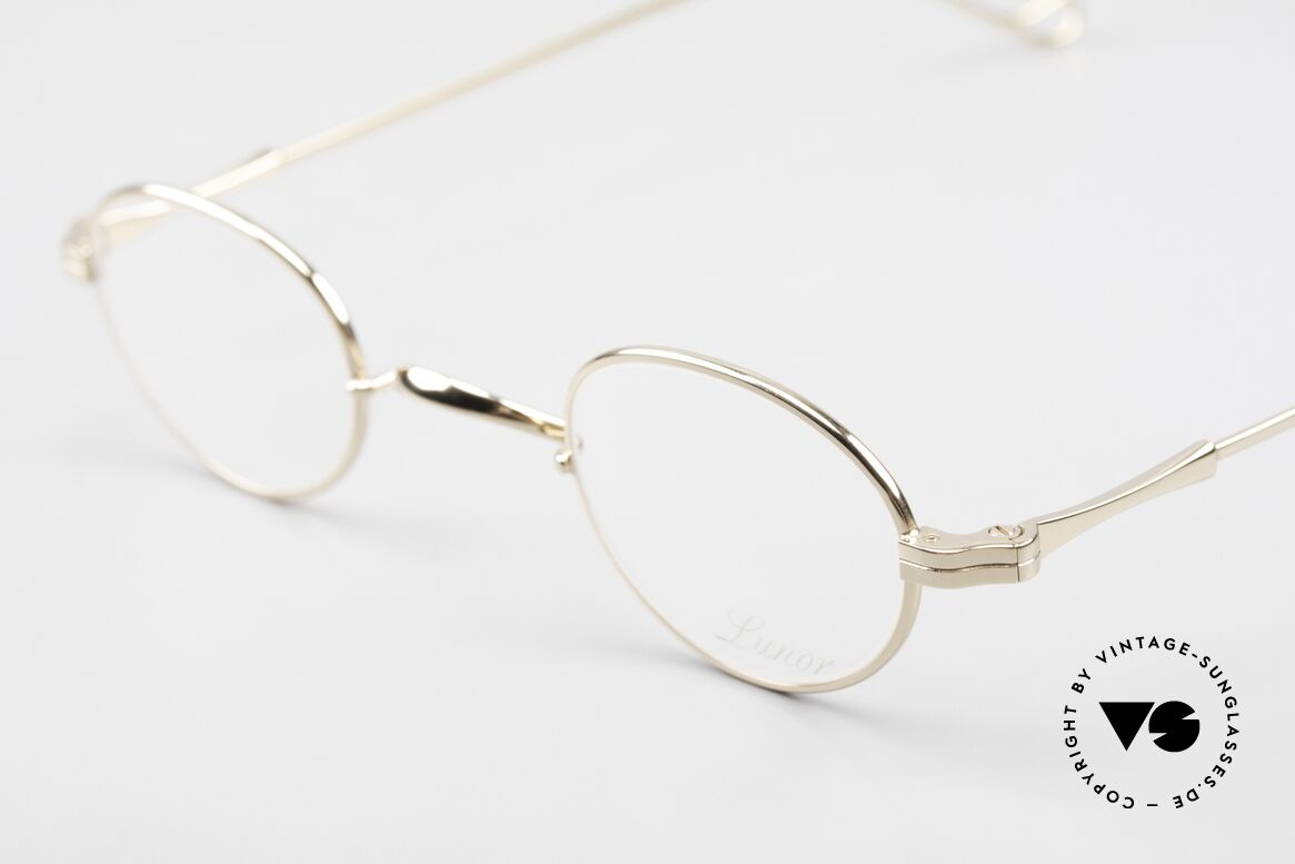 Lunor II 03 XS Unisex Frame Gold Plated, traditional German brand; quality handmade in Germany, Made for Men and Women