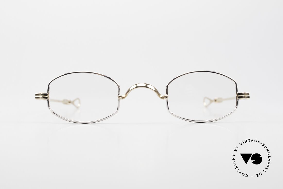 Lunor I 02 Telescopic Sliding Temples BC Bicolor, very small Lunor eyeglasses with telescopic slide temple, Made for Men and Women