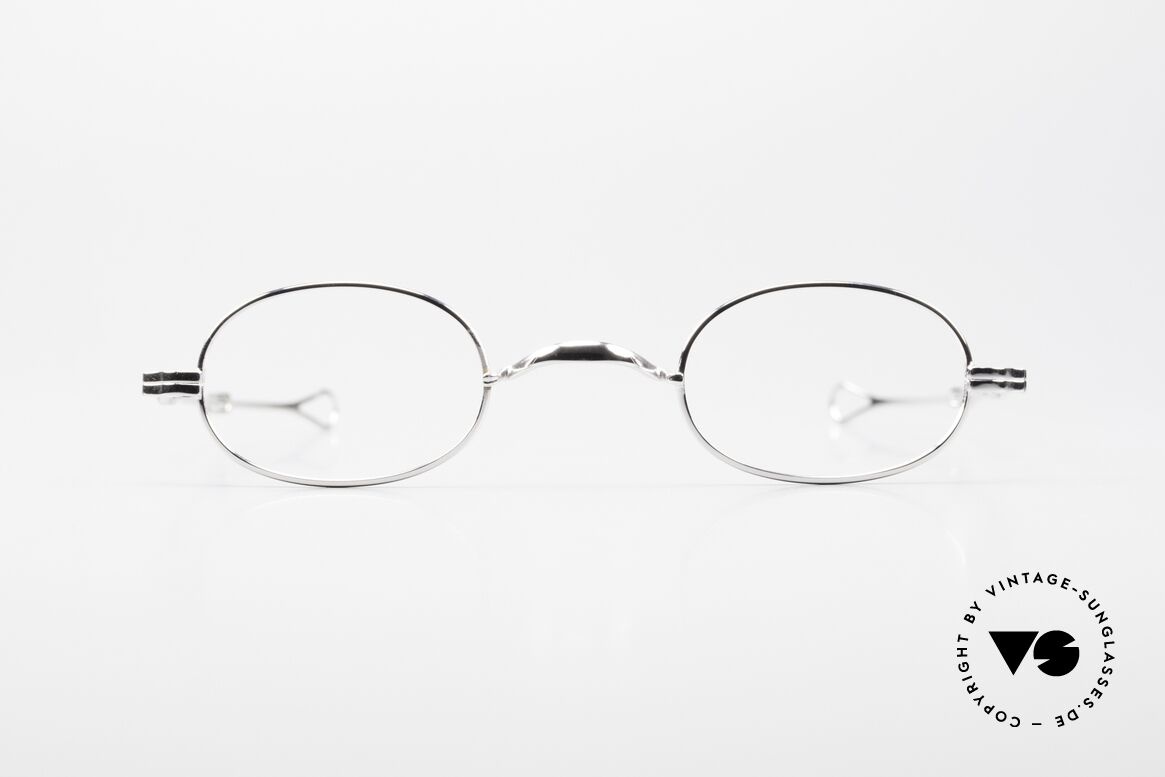 Lunor I 08 Telescopic Oval Frame Platinum Plated, Lunor: timeless classics, PP finish = Platinum PLATED, Made for Men and Women