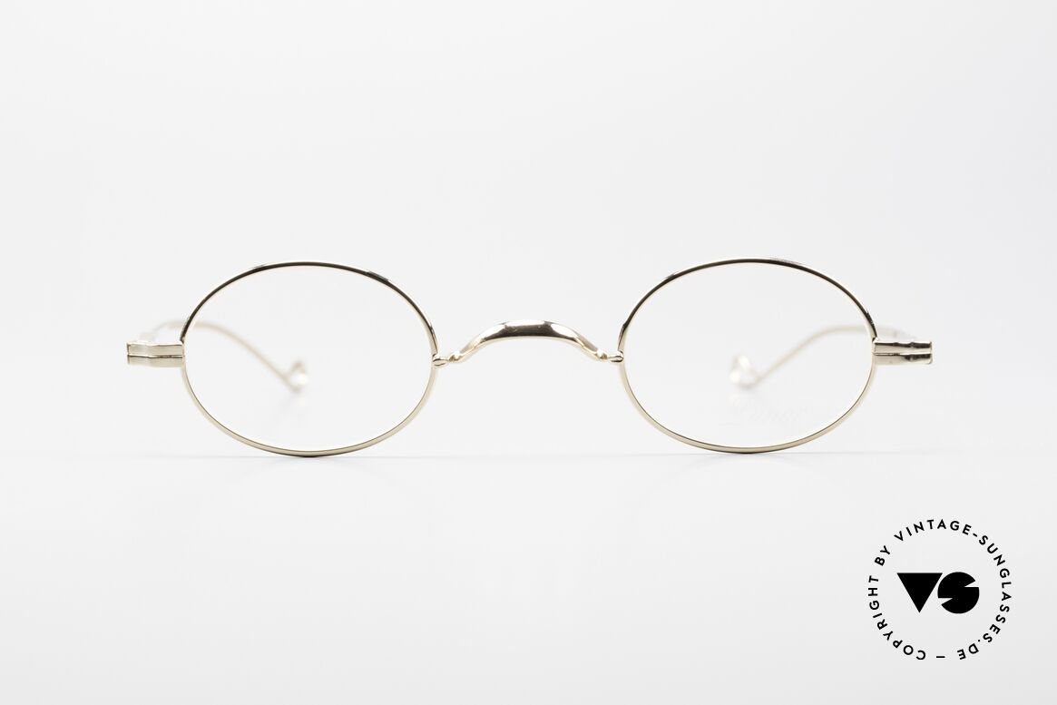 Lunor II 04 Oval XS Frame Gold Plated, full rimmed, GOLD-PLATED: tangible top-notch quality, Made for Men and Women