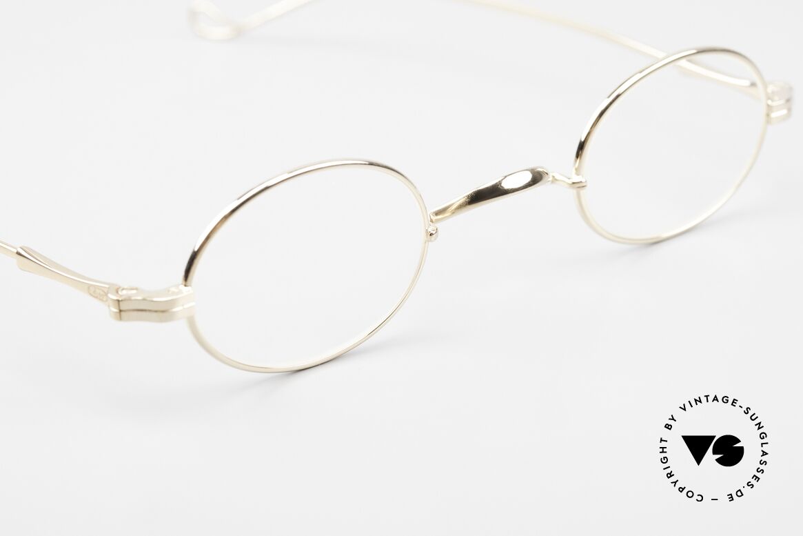 Lunor II 04 Oval XS Frame Gold Plated, unworn single item (for all lovers of quality), true rarity, Made for Men and Women