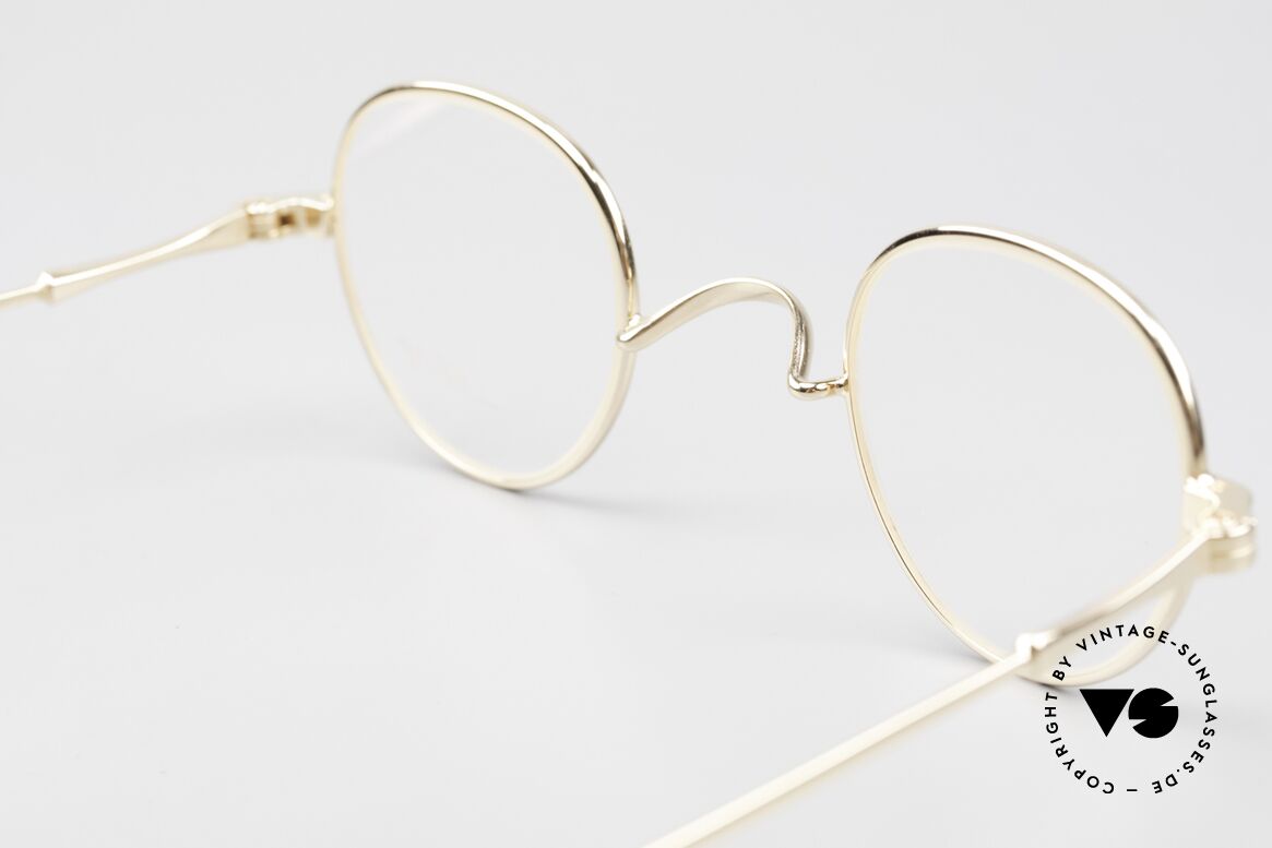 Lunor II 15 Old Panto Frame Gold Plated, Size: small, Made for Men and Women