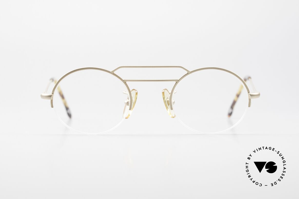 W Proksch's M5/13 90's Semi Rimless Dulled Gold, back then, produced by Wolfgang Proksch himself, Made for Men and Women