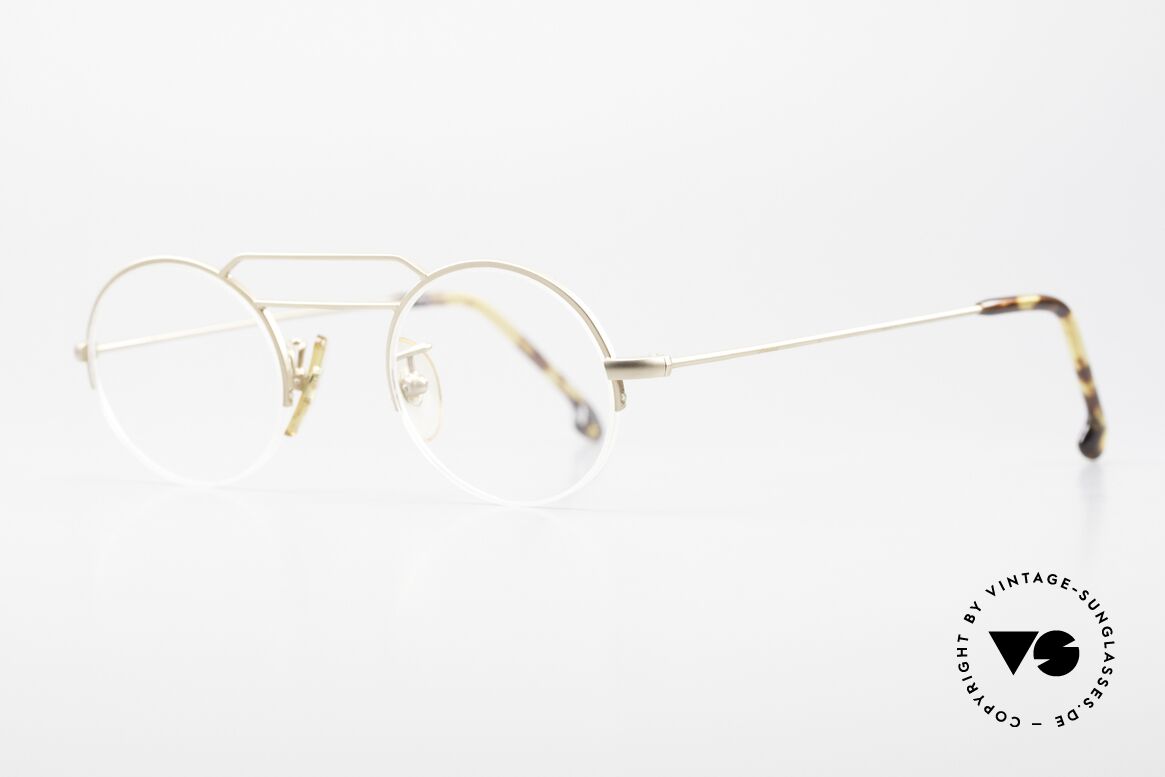 W Proksch's M5/13 90's Semi Rimless Dulled Gold, since 1998 the company Kaneko produces licensed, Made for Men and Women