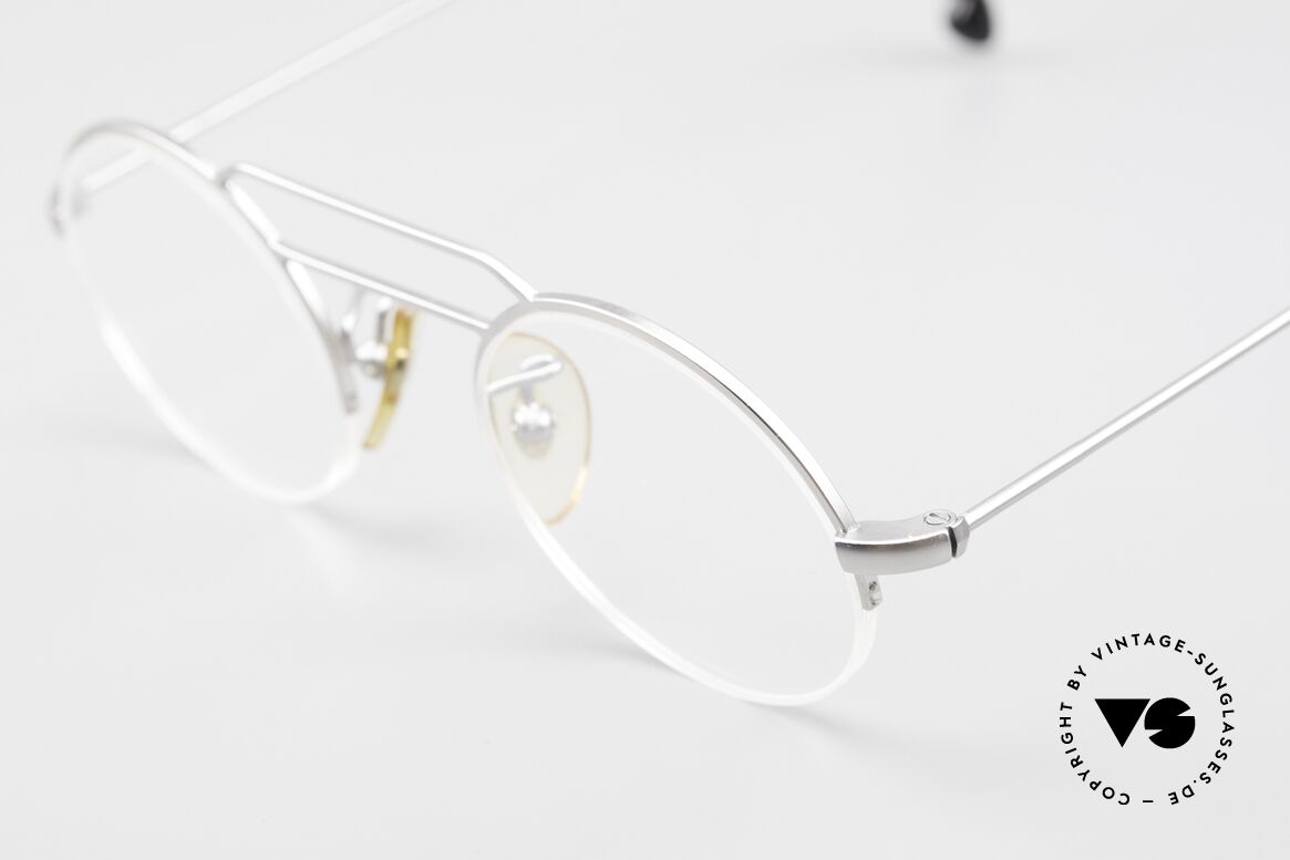 W Proksch's M5/8 90s Semi Rimless Dulled Silver, this old WP ORIGINAL incarnates "classy elegance", Made for Men and Women
