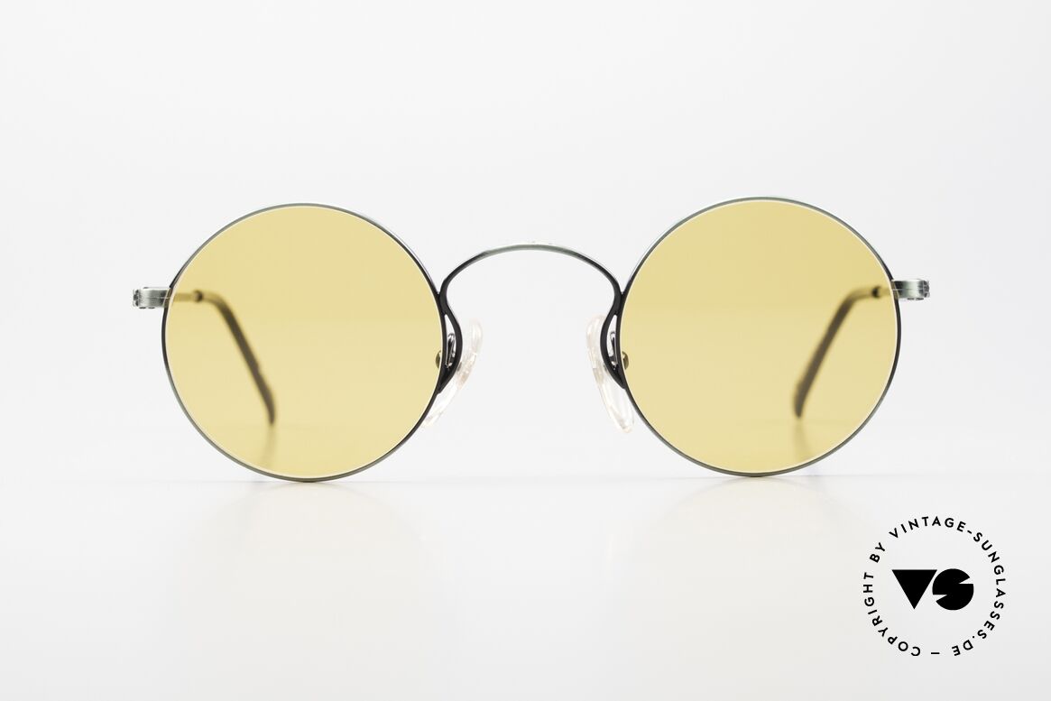 Jean Paul Gaultier 55-0172 Round 90's Vintage Glasses, round metal frame; lightweight & very comfortable, Made for Men and Women