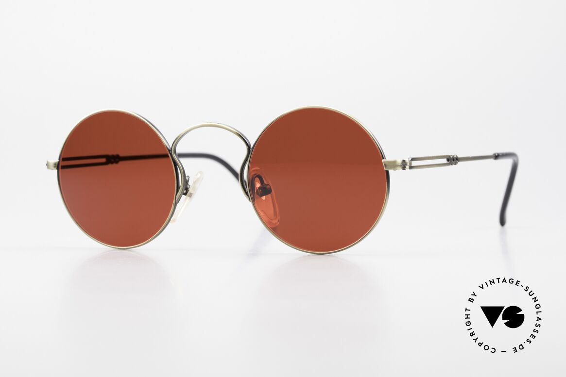 Jean Paul Gaultier 55-0172 90's Designer Sunglasses 3D Red, designer sunglasses by Jean Paul Gaultier from 1994, Made for Men and Women
